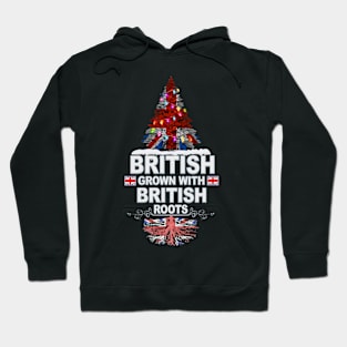 British Grown With British Roots - Gift for British With Roots From Great Britain Hoodie